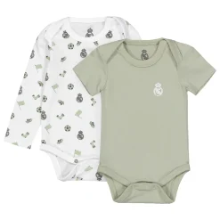 Kinder OSDM Babykleidung|2 Real Madrid Baby Bandanas Grün/Weiß