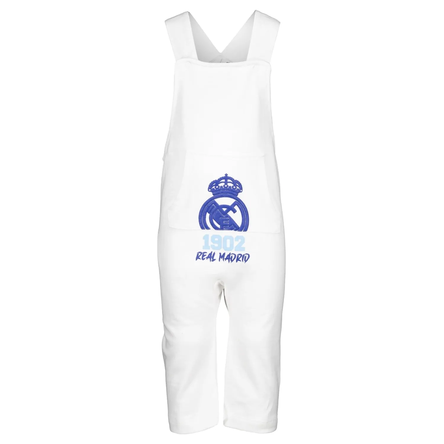 Kinder Project Rogers & JLK, S.L. Babykleidung|Baby Overall Shorts 1902 Aufdruck Weiß