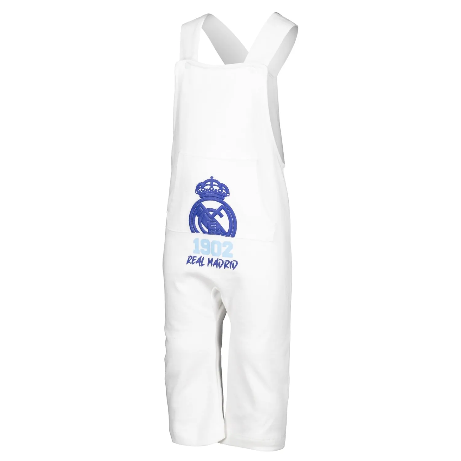 Kinder Project Rogers & JLK, S.L. Babykleidung|Baby Overall Shorts 1902 Aufdruck Weiß