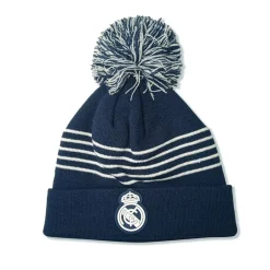Project Rogers & JLK, S.L. Beanies|Bommelmütze Marineblau Weiße Streifen Real Madrid