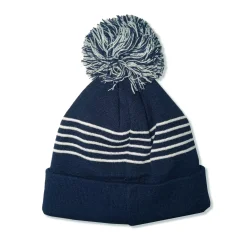Project Rogers & JLK, S.L. Beanies|Bommelmütze Marineblau Weiße Streifen Real Madrid