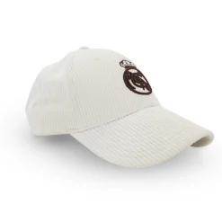 Damen Project Rogers & JLK, S.L. Caps|Hüte|Cap Wappen Cord Beige Real Madrid