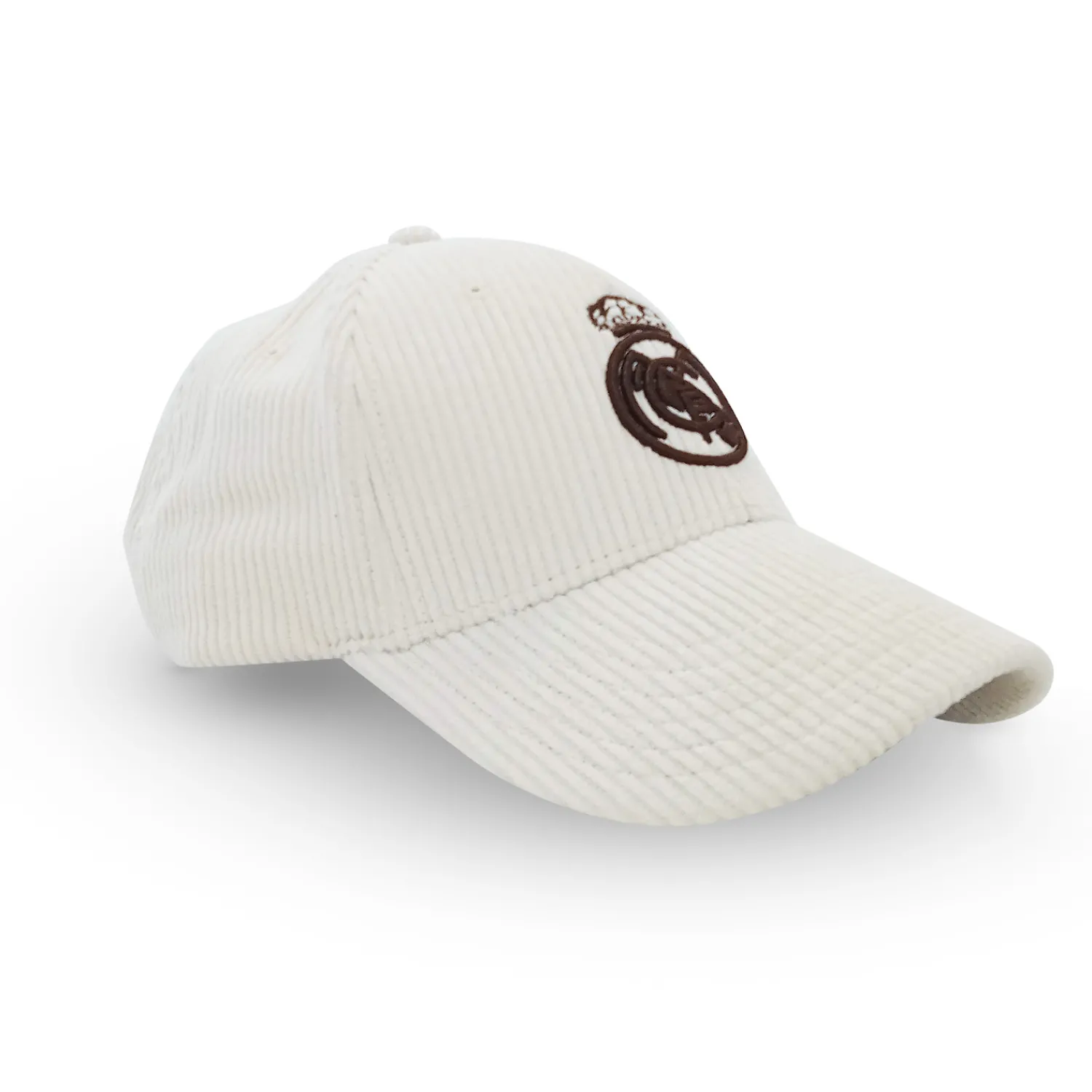 Damen Project Rogers & JLK, S.L. Caps|Hüte|Cap Wappen Cord Beige Real Madrid