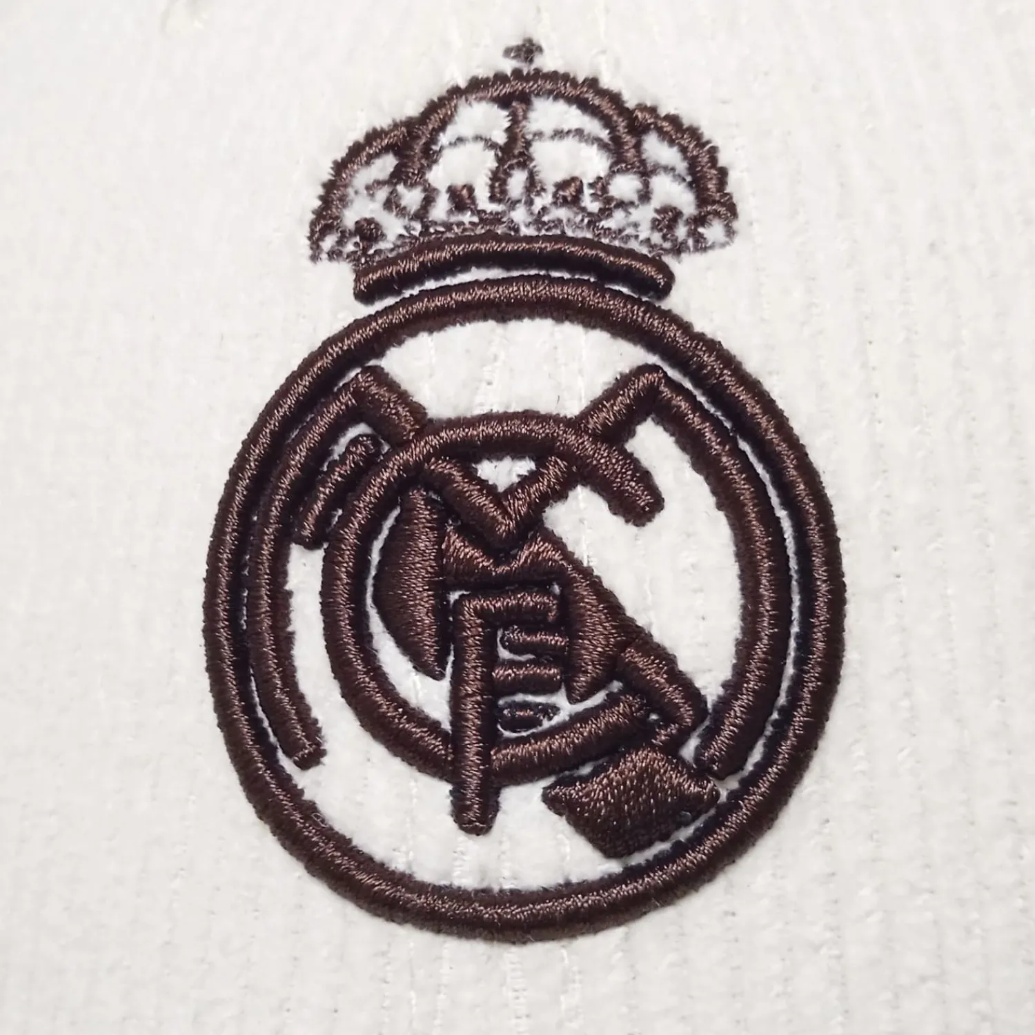 Damen Project Rogers & JLK, S.L. Caps|Hüte|Cap Wappen Cord Beige Real Madrid