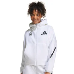 Damen Adidas España, S.A.U Trainingsanzüge|T-Shirts|Damen adidas Badge Up Kapuzenjacke Weiß