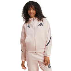 Damen Adidas España, S.A.U Jacken|Sweatshirts|Damen adidas Badge Up Kapuzenjacke Hellrosa