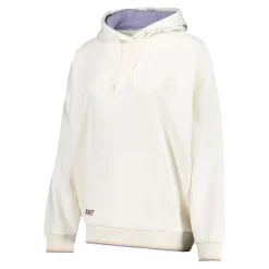 Damen Foundry Sweatshirts|Damen Real Madrid Ladies Vintage Hoodie Cremeweiß