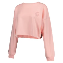 Damen Foundry Sweatshirts|Damen Real Madrid Ladies Vintag Cropped Sweatshirt Pink