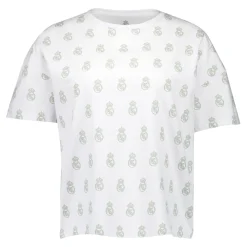 Damen OSDM T-Shirts|Pyjamas|Damen Real Madrid Weiße Träume Pyjama Set T-Shirt & Shorts Grün mit gedrucktem Wappen