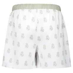 Damen OSDM T-Shirts|Pyjamas|Damen Real Madrid Weiße Träume Pyjama Set T-Shirt & Shorts Grün mit gedrucktem Wappen