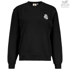 Damen OSDM Sweatshirts|Damen Sweatshirt ECO Essentials Real Madrid Schwarzes Schild