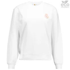 Damen OSDM Sweatshirts|Damen Sweatshirt ECO Essentials Real Madrid Schild Weiß