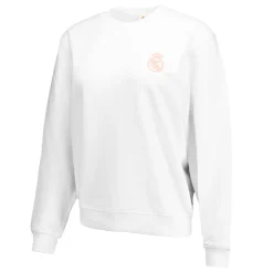 Damen OSDM Sweatshirts|Damen Sweatshirt ECO Essentials Real Madrid Schild Weiß