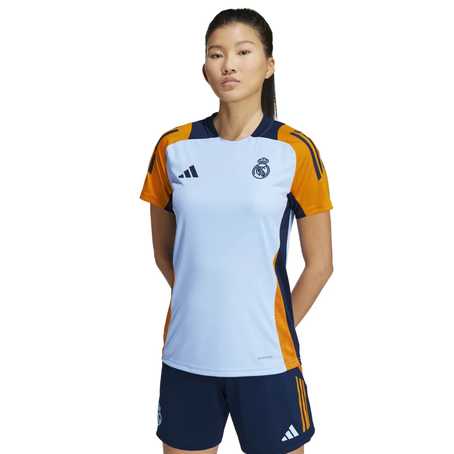 Damen Adidas España, S.A.U T-Shirts|Trainingsanzüge|Damen Training Shirt 24/25 Blau
