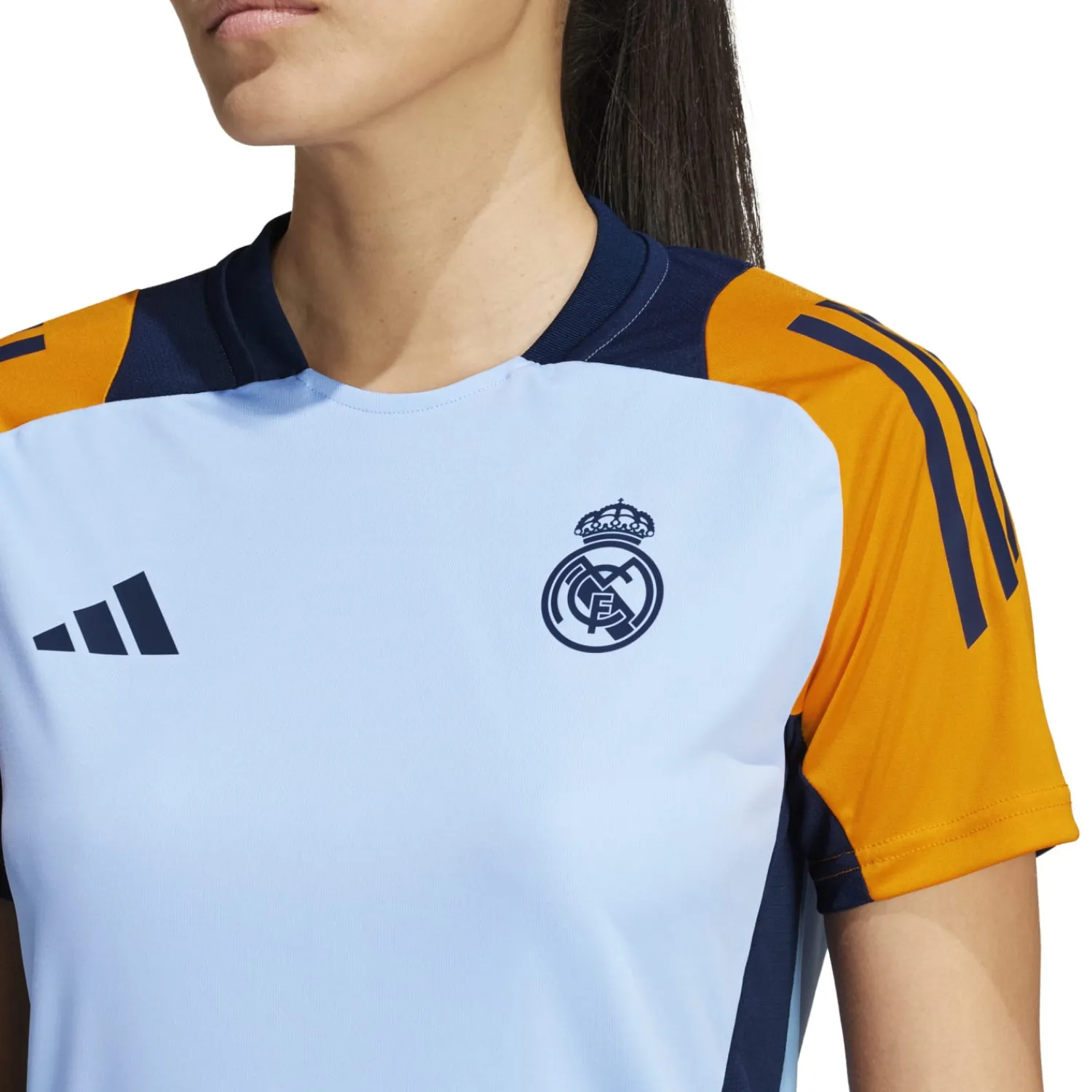 Damen Adidas España, S.A.U T-Shirts|Trainingsanzüge|Damen Training Shirt 24/25 Blau