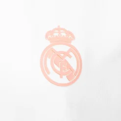 Damen OSDM T-Shirts|Damen-T-Shirt ECO Essentials Real Madrid Monocolour Shield Weiß