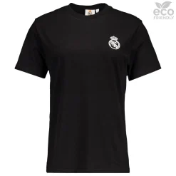Damen OSDM T-Shirts|Damen-T-Shirt ECO Essentials Real Madrid Monocolour Black Shield