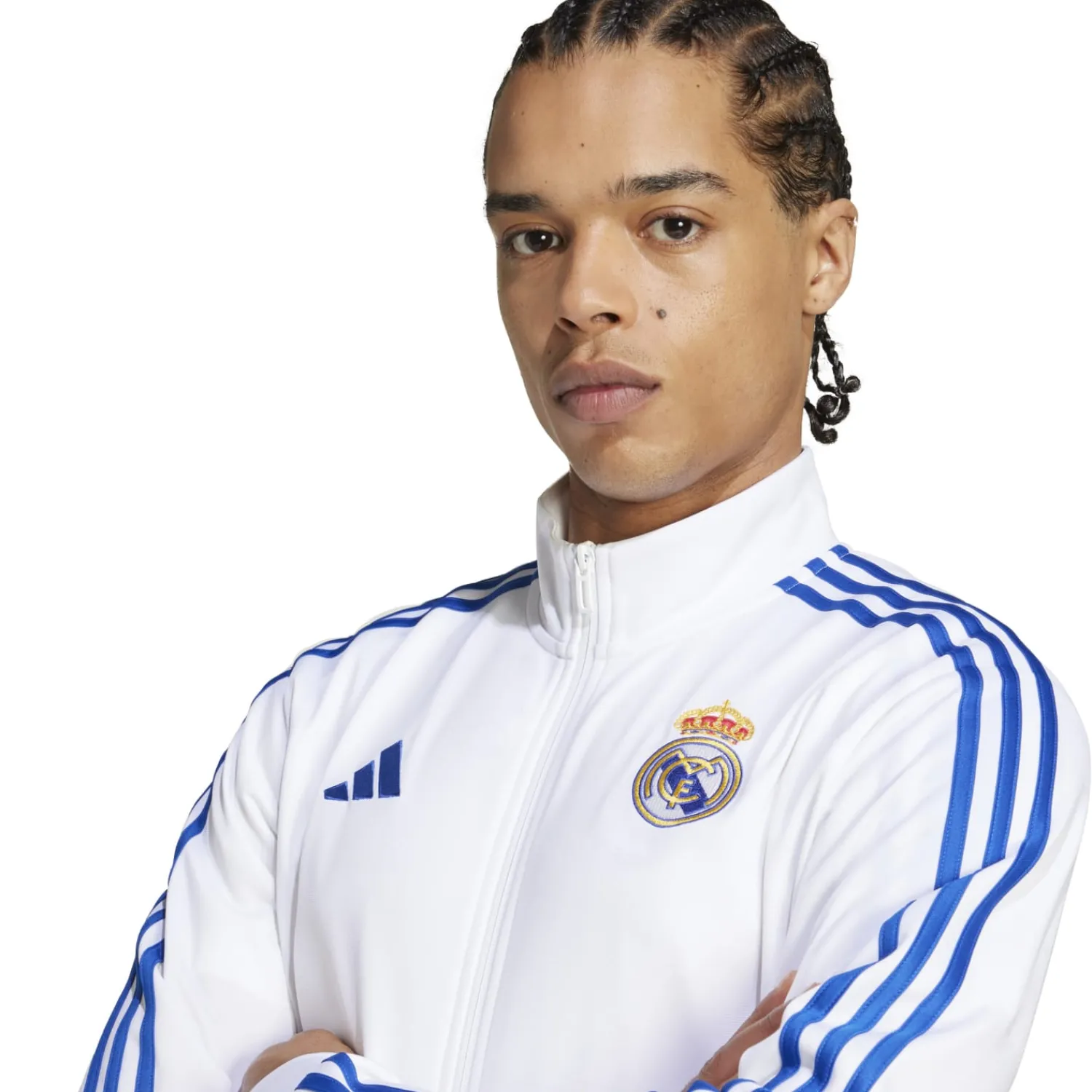 Herren Adidas España, S.A.U Jacken|Trainingsanzüge|Herren adidas DNA Track Top 24/25 Weiß