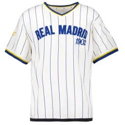 Herren MBA Solutions T-Shirts|Herren Baseball Oversize T-Shirt mit Streifen Off White Real Madrid