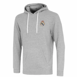 Herren T&F Sweatshirts|Herren Essentials Hoodie mit farbigem Wappen Hellgrau