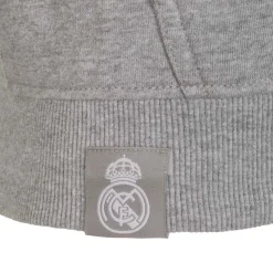 Herren T&F Sweatshirts|Herren Essentials Hoodie mit farbigem Wappen Hellgrau