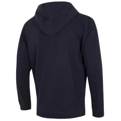 Herren T&F Sweatshirts|Herren Essentials Kapuzenjacke mit farbigem Wappen Marineblau