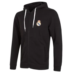 Herren T&F Sweatshirts|Herren Essentials Kapuzenjacke mit farbigem Wappen Schwarz