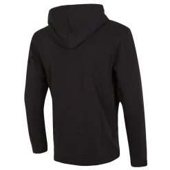 Herren T&F Sweatshirts|Herren Essentials Kapuzenjacke mit farbigem Wappen Schwarz