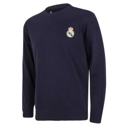 Herren T&F Sweatshirts|Herren Essentials Sweatshirt mit farbigem Wappen Marineblau