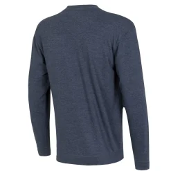 Herren T&F Sweatshirts|Herren Essentials Sweatshirt mit farbigem Wappen Blau-Melange