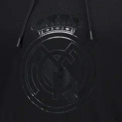 Herren MBA Solutions Sweatshirts|Herren Hoodie Blackout Wappen Schwarz Real Madrid
