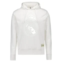 Herren MBA Solutions Sweatshirts|Herren Hoodie Blackout Wappen Weiß Real Madrid