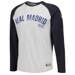Herren MBA Solutions T-Shirts|Herren Langärmliges Baseball T-Shirt Off White Real Madrid