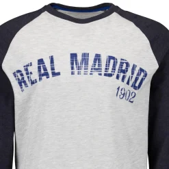 Herren MBA Solutions T-Shirts|Herren Langärmliges Baseball T-Shirt Off White Real Madrid