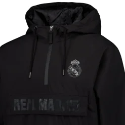Herren MBA Solutions Jacken|Herren Outerwear Leichter Anorak mit Kapuze Real Madrid Schwarz