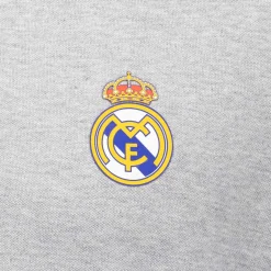 Herren OSDM Polos|Herren Polo Grau ECO Essentials Real Madrid Mantel Farbe