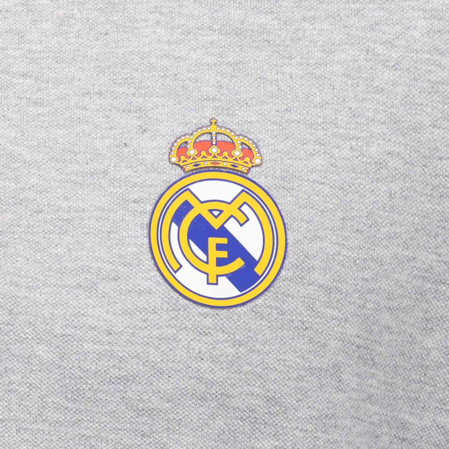 Herren OSDM Polos|Herren Polo Grau ECO Essentials Real Madrid Mantel Farbe