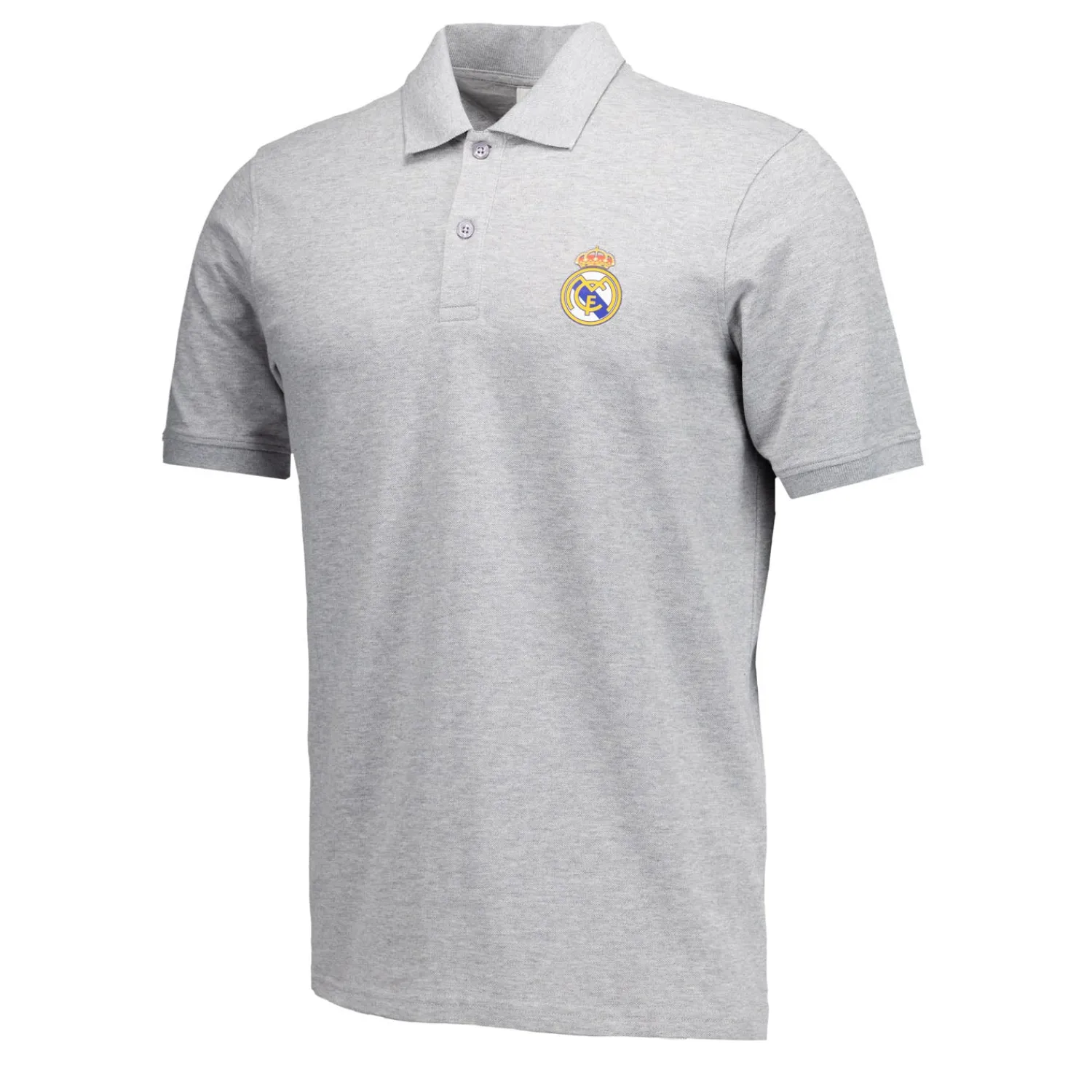 Herren OSDM Polos|Herren Polo Grau ECO Essentials Real Madrid Mantel Farbe