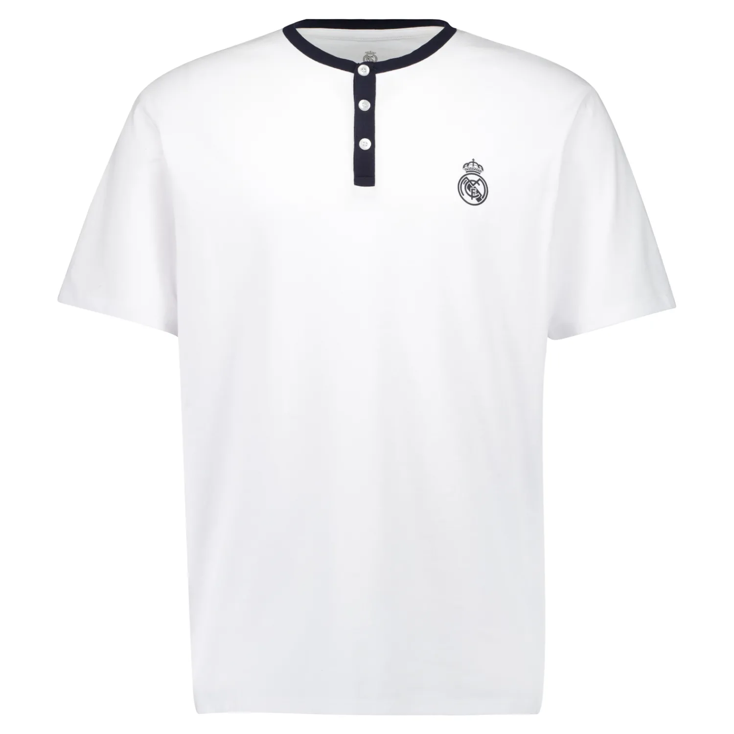 Herren OSDM T-Shirts|Pyjamas|Herren Real Madrid Weiße Träume Pyjama-Set T-Shirt & Fleece-Hose Navy