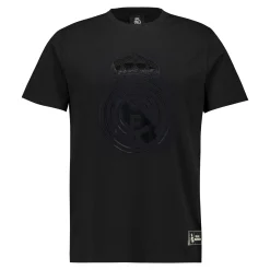 Herren MBA Solutions T-Shirts|Herren T-Shirt Blackout Wappen Schwarz Real Madrid
