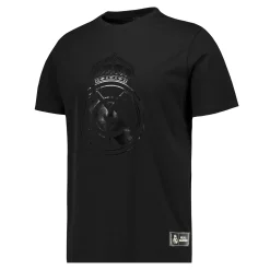 Herren MBA Solutions T-Shirts|Herren T-Shirt Blackout Wappen Schwarz Real Madrid