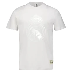 Herren MBA Solutions T-Shirts|Herren T-Shirt Blackout Wappen Weiß Real Madrid