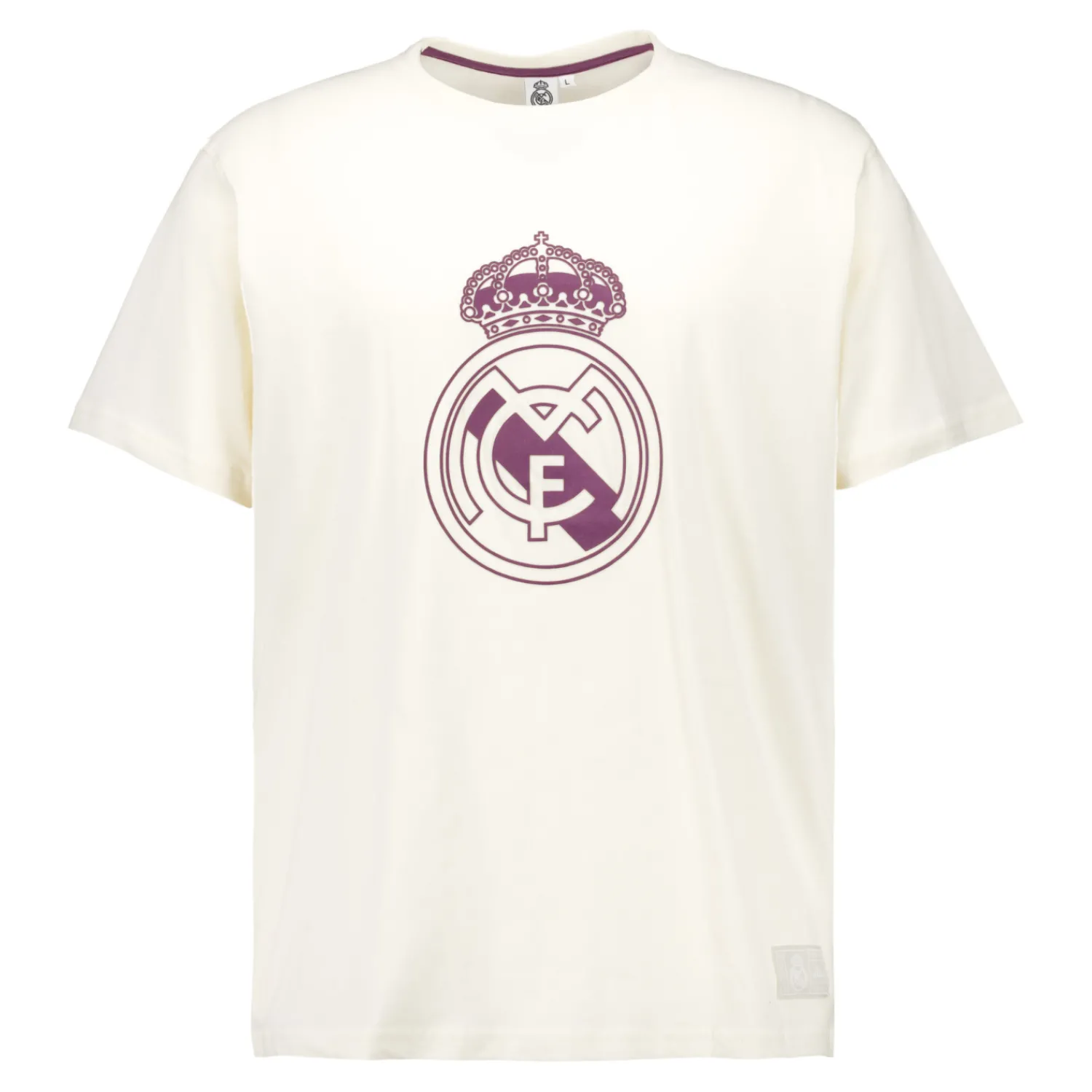 Herren Sport Design Sweden AB T-Shirts|Herren T-Shirt Color Crest Off White Real Madrid