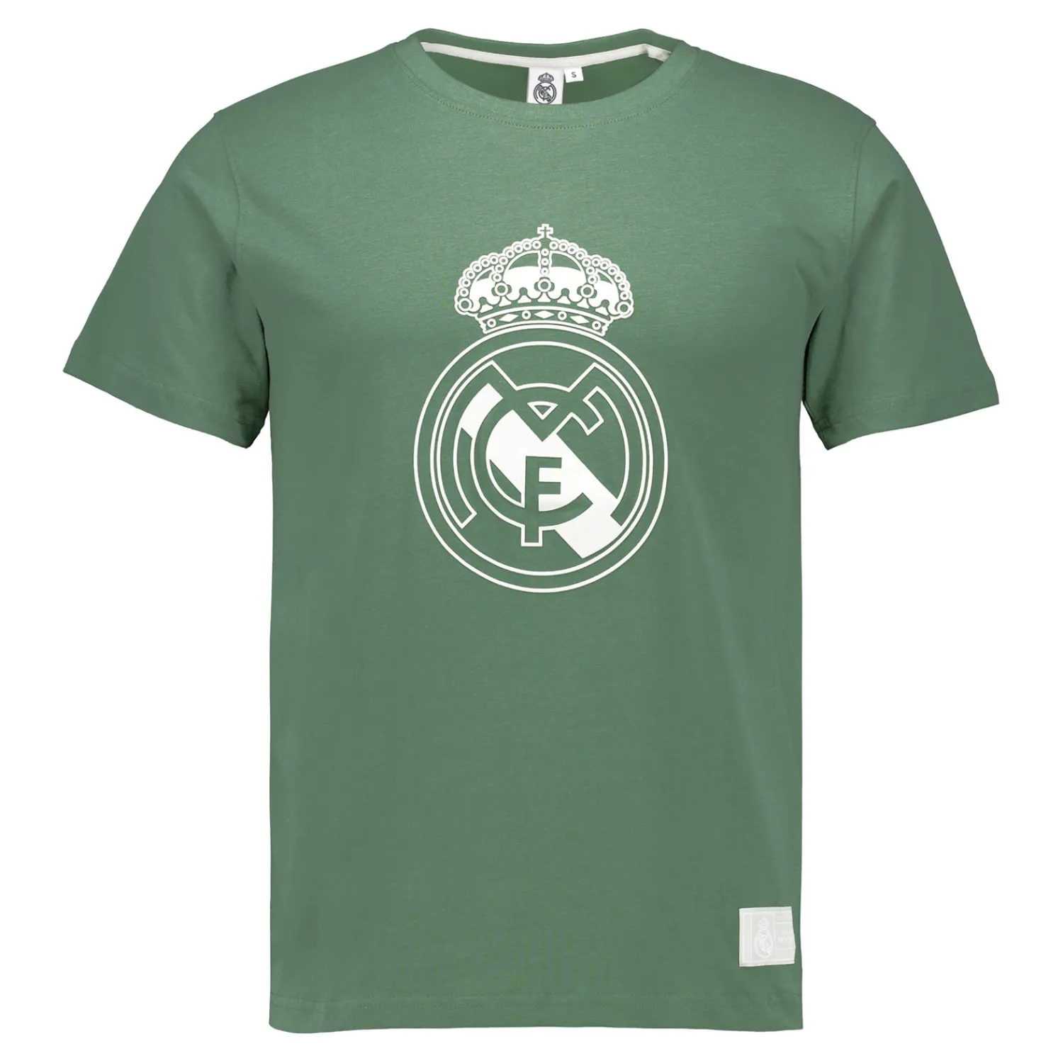 Herren Sport Design Sweden AB T-Shirts|Herren T-Shirt Color Crest Dunkelgrün Real Madrid