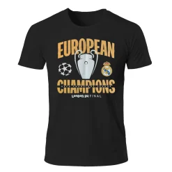 Herren The Great Branding Company T-Shirts|Herren UCL Champions 15 T-Shirt Schwarz