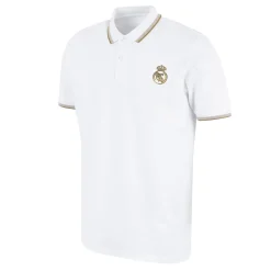Herren OSDM Polos|Herren Weiß & Gold Poloshirt