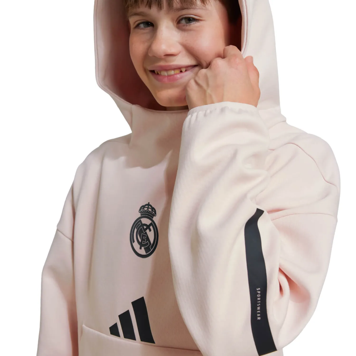 Kinder Adidas España, S.A.U Sweatshirts|Sweatshirts|Kinder adidas Badge Up Hoodie Hellrosa/Schwarz
