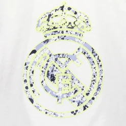 Kinder ITEX T-Shirts|Kinder Fan Kids Vordertasche Weißes T-Shirt Real Madrid