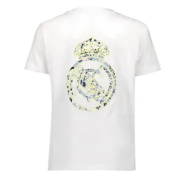 Kinder ITEX T-Shirts|Kinder Fan Kids Vordertasche Weißes T-Shirt Real Madrid