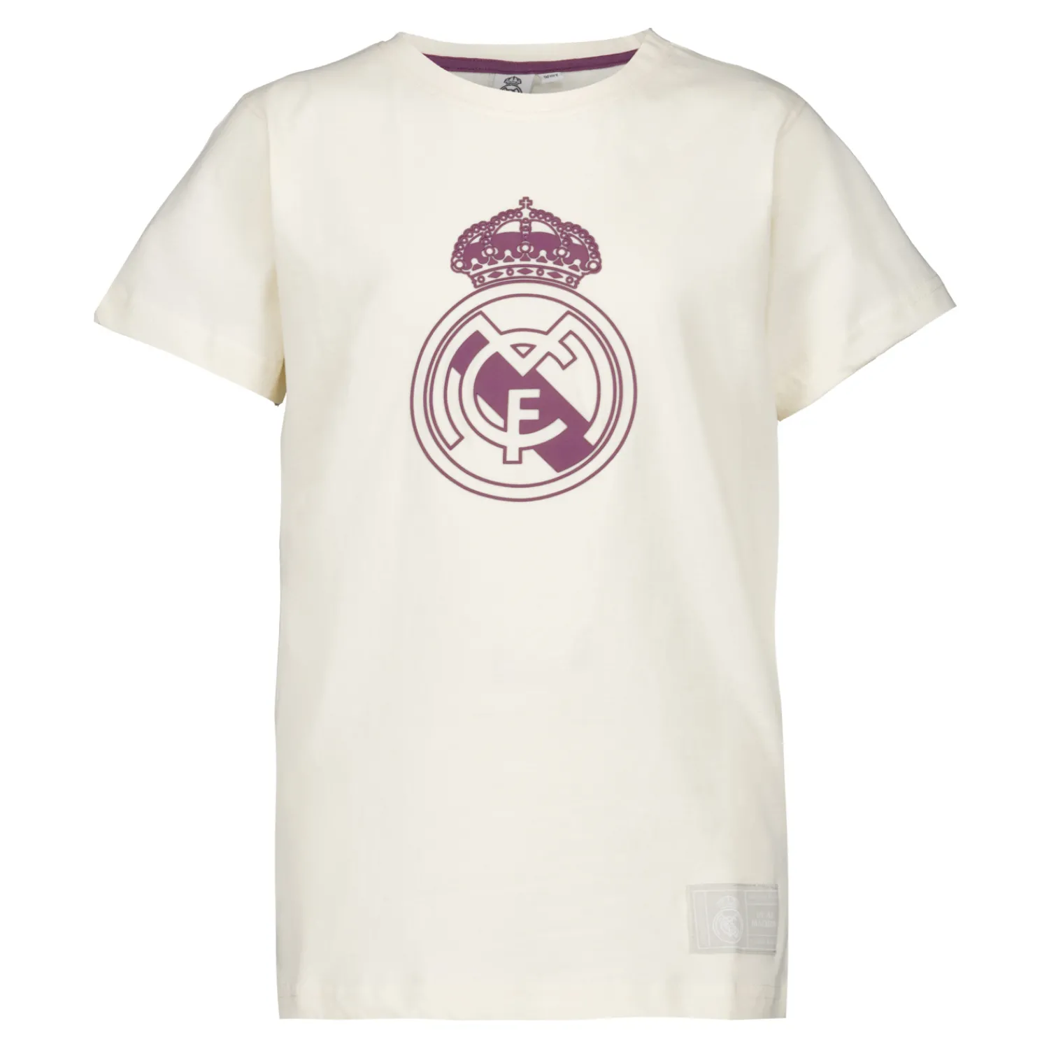 Kinder Sport Design Sweden AB T-Shirts|Kinder T-Shirt Color Crest Off White Real Madrid